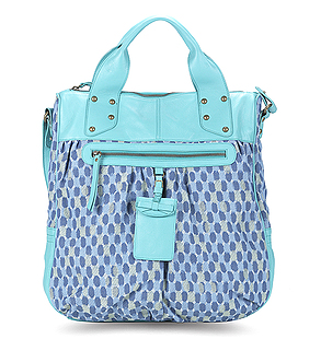 Hayden-Harnett Avion Tote in Petits Points Nuit