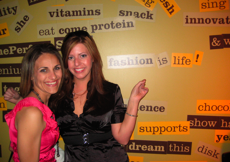 Christine Young and Erika Lehmann at the Zone Perfect Party