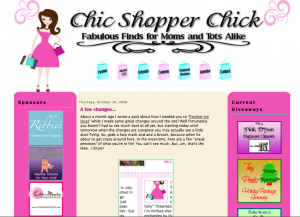 The First Design of Chic Shopper Chick