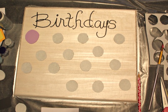 Family Birthday Board