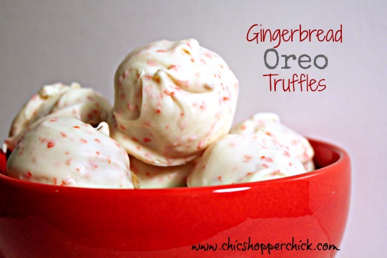 Gingerbread Oreo Truffles - perfect for Holiday Parties - chicshopperchick.com
